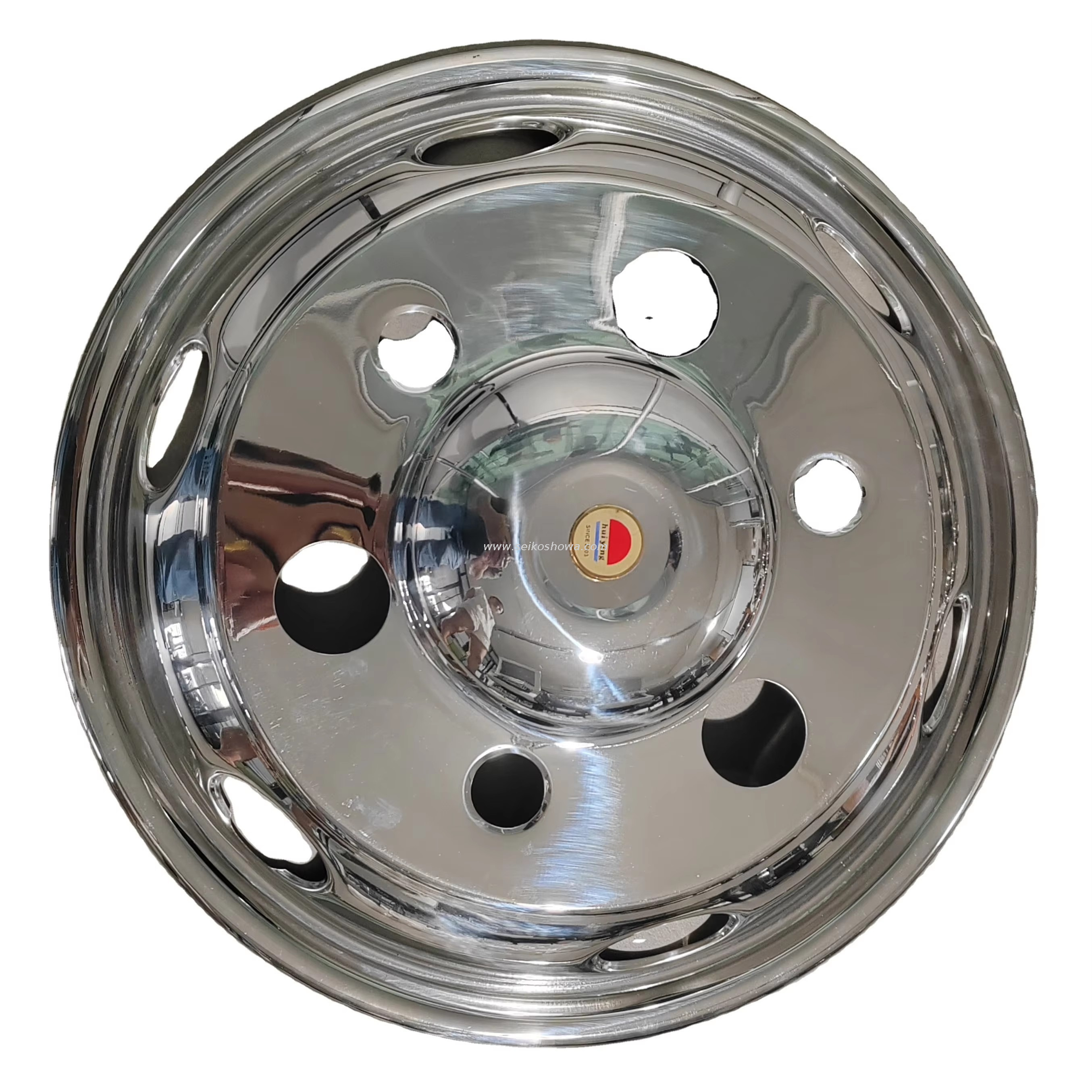Huiying HY-017-001 اتوبوس سفارشی نقره ای فولاد ضد زنگ برای روکش چرخ آکورد 17.5 اینچ دارای گواهینامه CE/ISO900